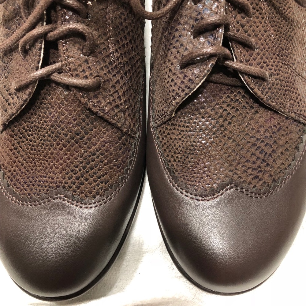 NWOT-Comfortview Snakeskin Wingtip Loafers Sz 8w - Picture 4 of 7
